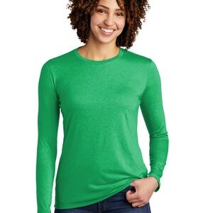 Old Navy Perfect Crew Green Long Sleeve Women's Top | size medium